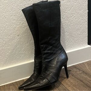 Elegant Black Knee-High Women's Boots